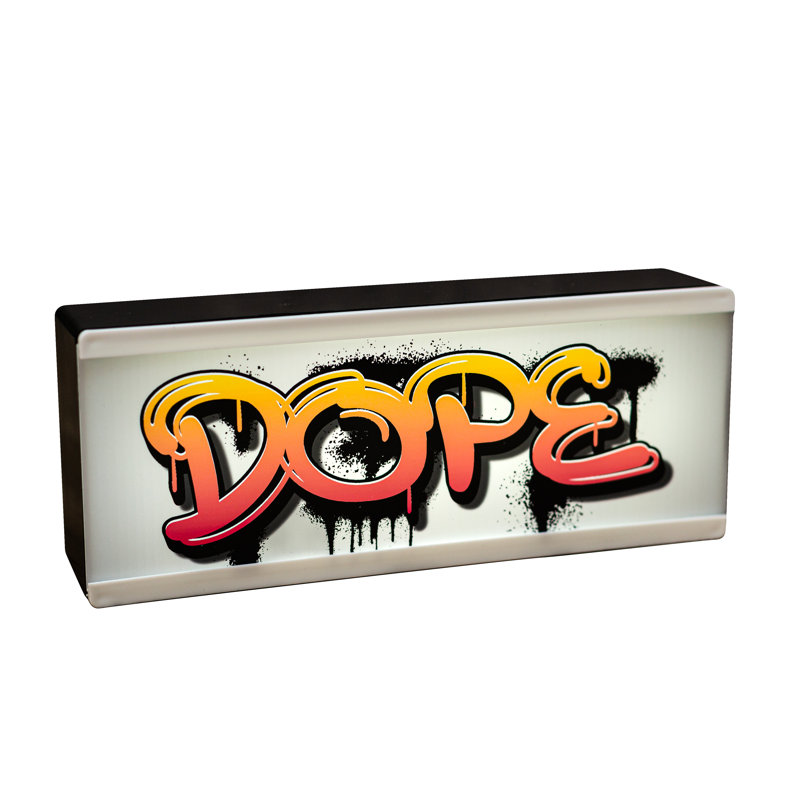Light Up Room Sign Graffiti Dope