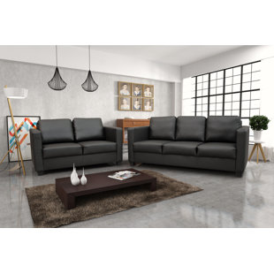 Cube 3+2 Sofa Set Faux Leather