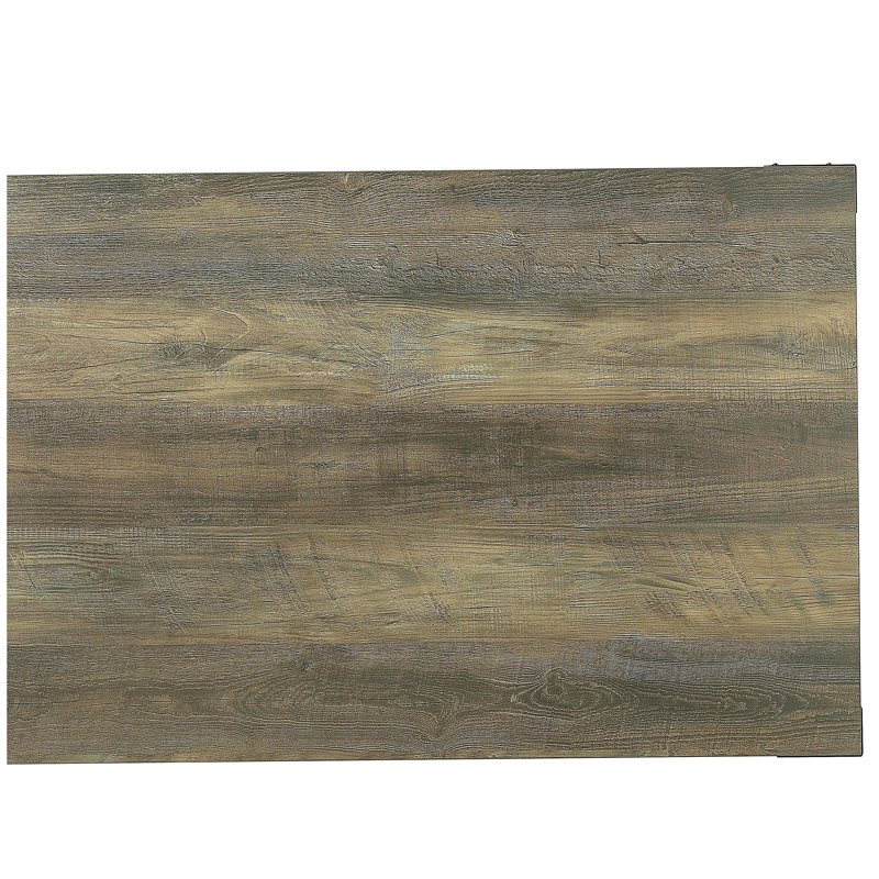 Table basse rustique en chêne avec tablette inférieure