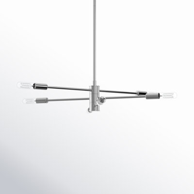 Jordy 6 - Light Metal Dimmable Sputnik Chandelier