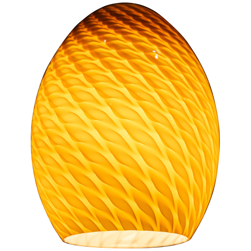 FireBird - Brandy Pendant Glass Shade, Amber Firebird