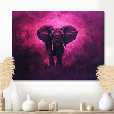 Haledon éléphant dans la lueur du crépuscule d'Afrique II - éléphant, art mural