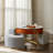 Lift Top Extendable 3 Storable Stools Sintered Stone Coffee Table with Storage-271548678