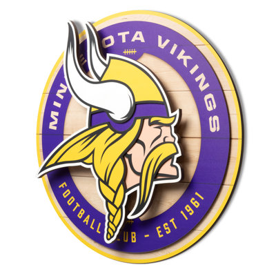 NFL Minnesota Vikings 3DX Circle Wall Art