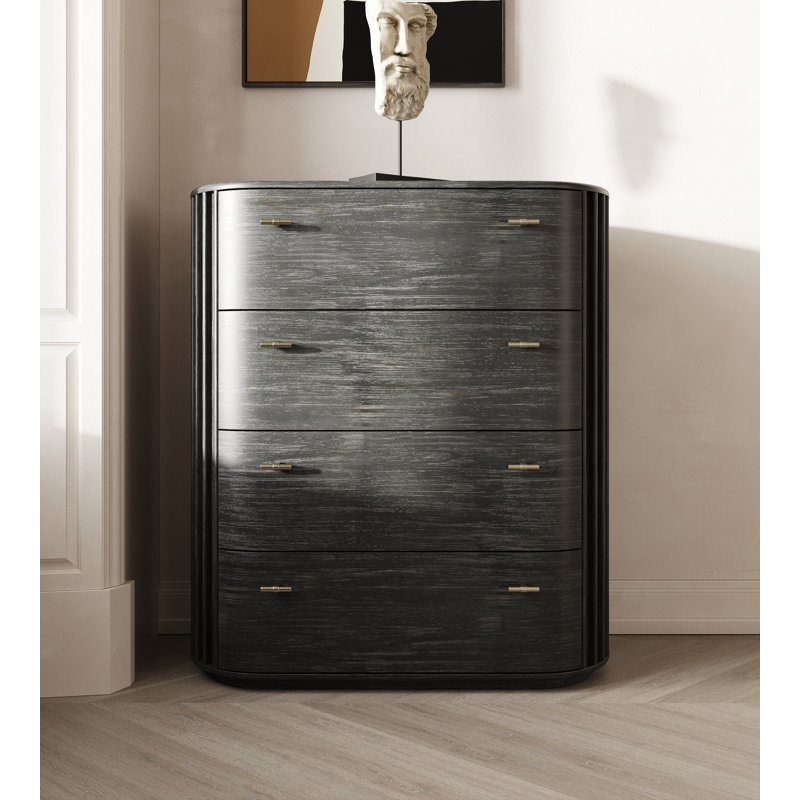 Haring - Commode moderne en acacia noir