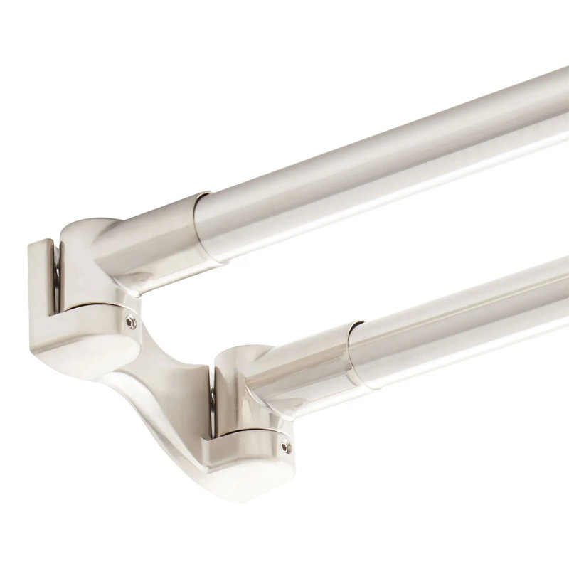Tringle à rideau de douche 60 po, Nickel brossé