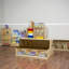 Banc de lecture double face brun avec plateaux Read-A-Round