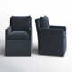 Alayaa Performance Upholstered Armchair with Casters
