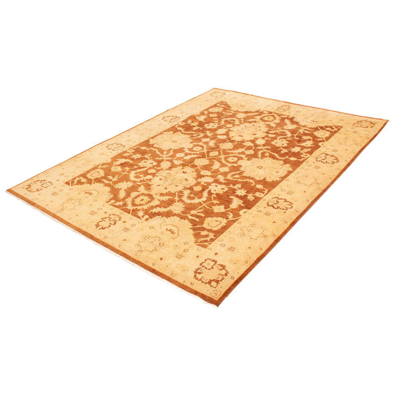 Peter-Alexander One-of-a-Kind 9'0" x 12'0" New Age Rectangle Wool Area Rug in Brown