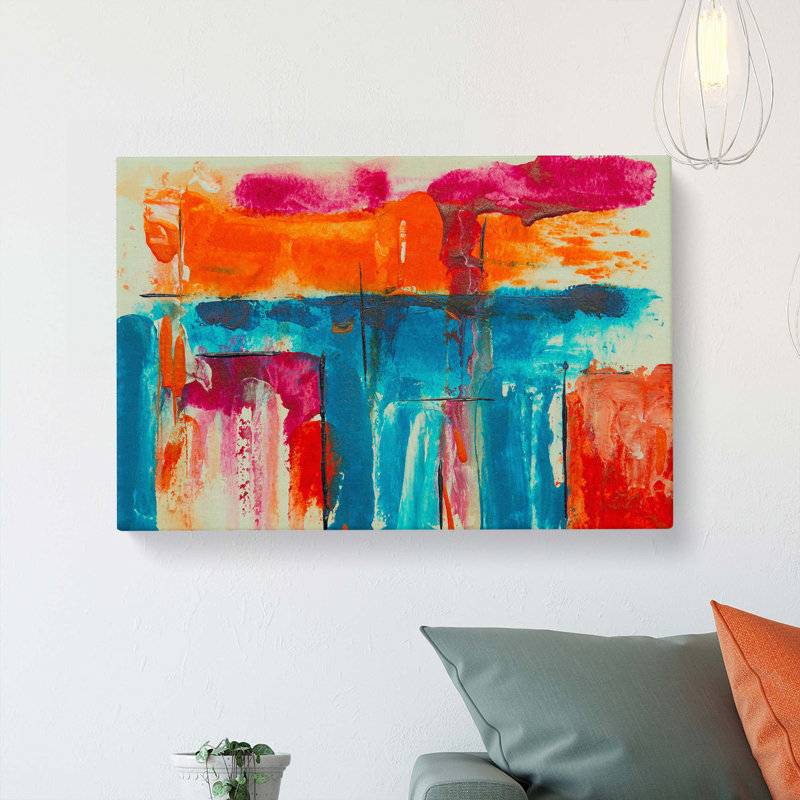 Abstract Art Painting Vol.305 by S.Johnson - Wrapped Canvas, 60cm H x 91cm W x 3cm D