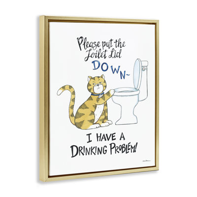 "Drôle de chat et de toilette" par Deb Strain