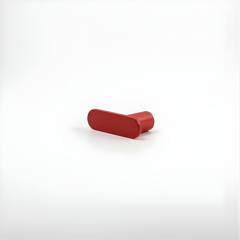 2" Bar Knob, Rose (Red), 1"