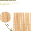 Rouleau de clôture en bambou 6,5 pi x 13 pi - Panneau de protection à lattes naturelles pour jardin extérieur, cour, patio et balcon, écran d'intimité de style tropical durable, installation facile