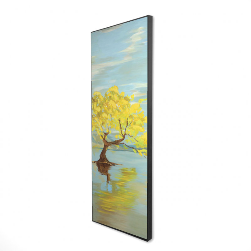 «Spring Lanscape With A Tree In A Lake» sur