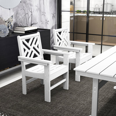 2 Piece Outdoor Chair Poly Premium Hdpe