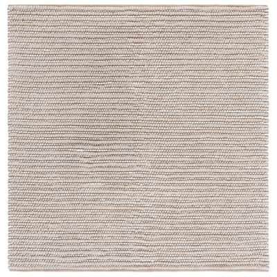 Tapis tissé à plat en laine / coton Natura 287 en taupe / ivoire