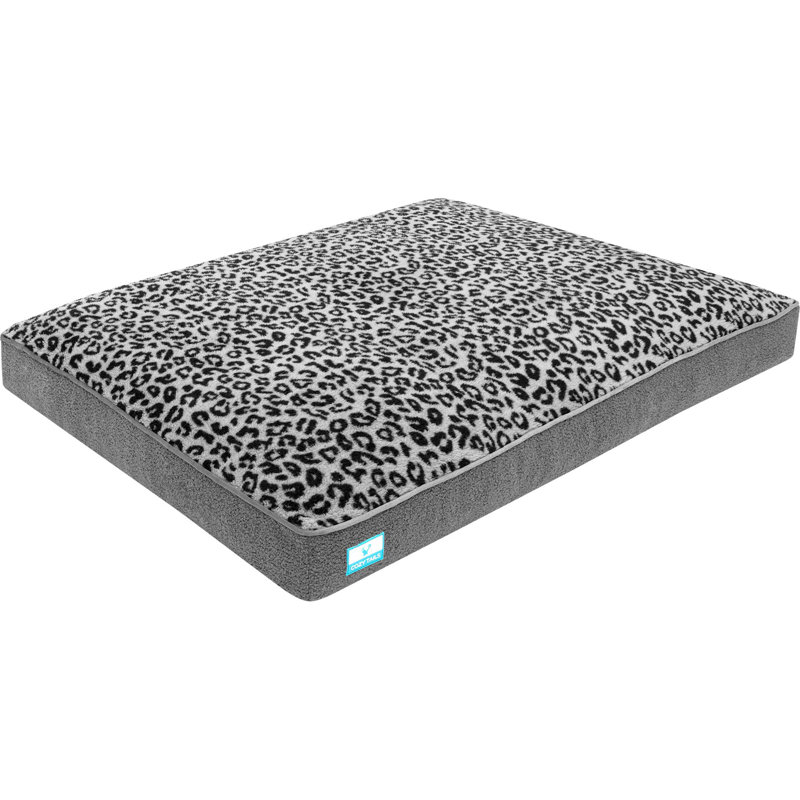 Lit orthopédique en mousse viscoélastique déchiquetée, Gris, H 4 po x l 44 po x P 32 po