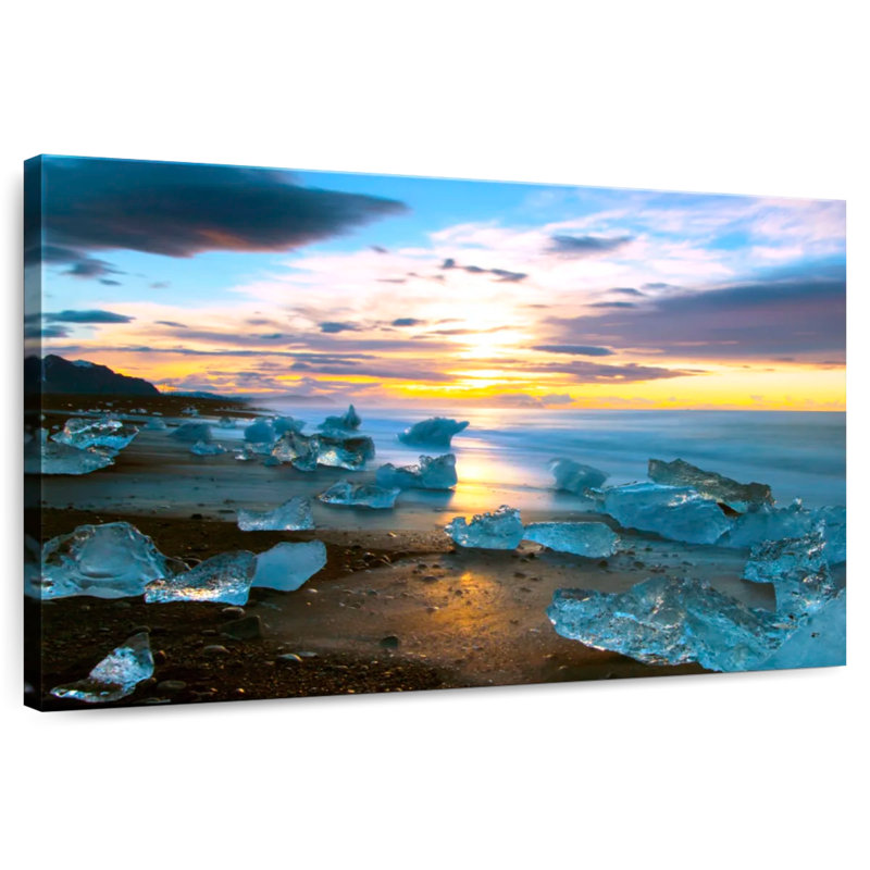 Gillard Icy Ocean Beach, 20" H x 30" W