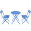 Ensemble de 3 chaises de patio Kiven avec chaises et table pliantes en métal, durables et peu encombrantes pour une utilisation extérieure-1309464452