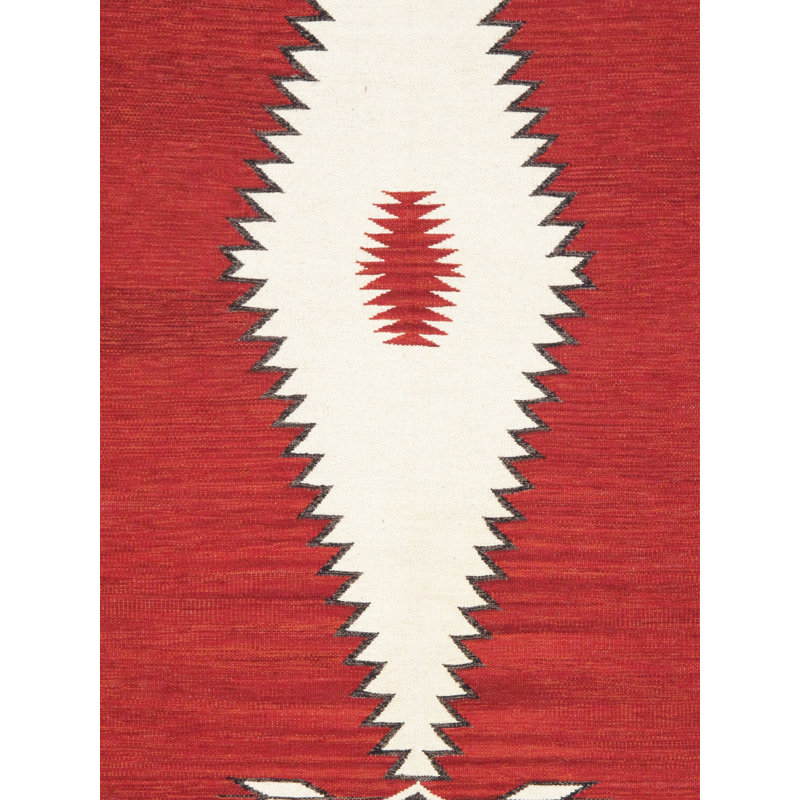 Tuscany Hand-Woven Red Wool Area Rug
