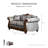 Akyla Chenille Rolled Arm Sofa-390968698-303144853