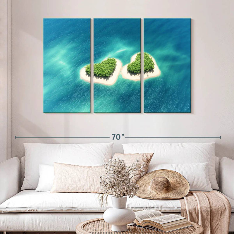 Gillard Island Hearts, 32" H x 50" W