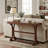 52" Long Vintage Narrow Console Table, Sturdy Open Storage Shelf, Anti-Tip Design Suitable For Entryway, Living Room-1952695095