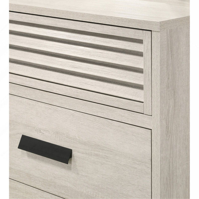 Meuble en bois de chambre à coucher à 1 tiroir 5 pers