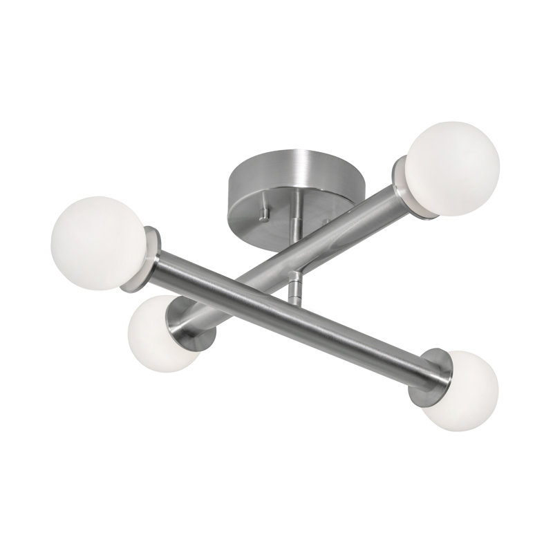 LED Flush Mount - Satin Nickel, Satin Nickel