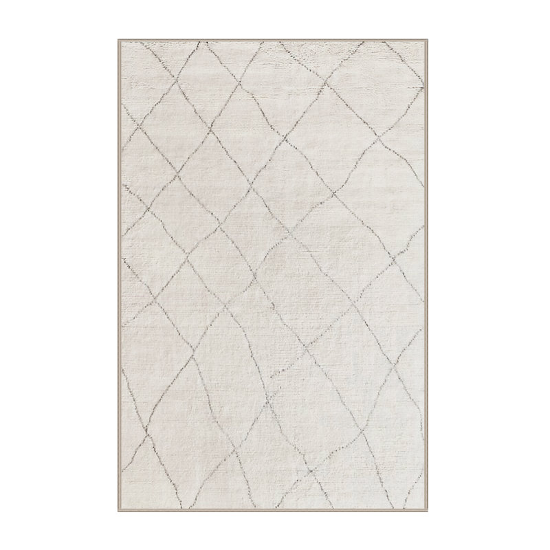 Tapis oriental blanc Brekke, Tapis de couloir 2 pi x 5 pi