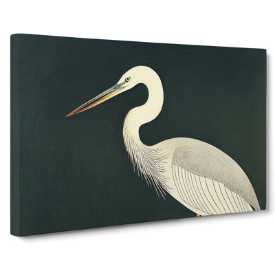 XXX-H1022-WF-3472X Exclusive Heron Bird - Wrapped Canvas Print