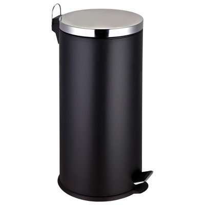 Steel Step On Kitchen Trash Can - 30L