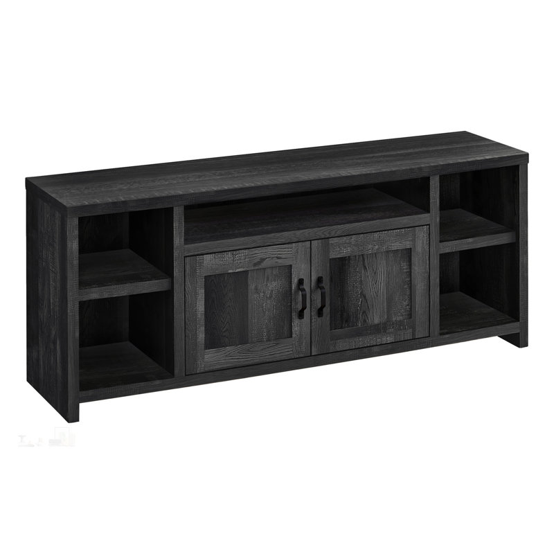 Meuble télé polyvalent avec beaucoup de rangement et tablettes réglables pour une installation de divertissement organisée
