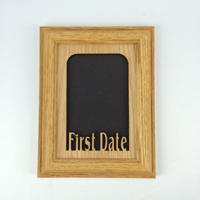 Oak Solid Wood Picture Frame with Mat