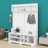 Modern Hallway Hall Tree With Metal Hooks And Storage Space-1388172696