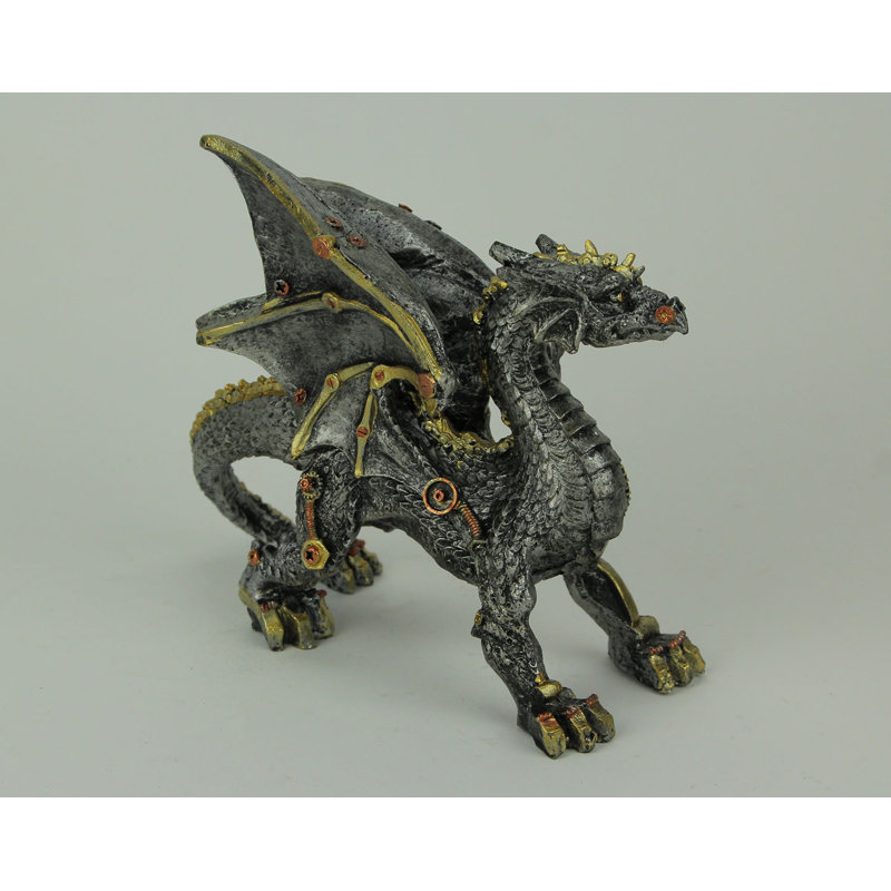 Statue de dragon gothique Dezman Steampunk
