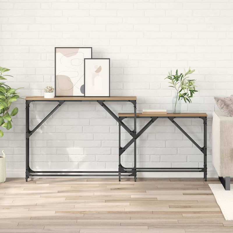 100cm Console Table, Artisan Oak