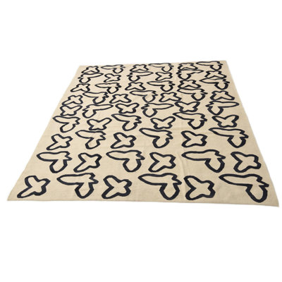 Tapis noir et blanc Noor