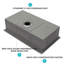 Évier de cuisine encastrable 30 po x 19 po x 10 po à cuve simple encastrable en acier inoxydable calibre 16