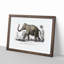 Asian Elephant by Charles D' Orbigny - Single Picture Frame Painting-57844236-57844232