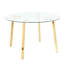 Table ronde en verre de style moderne