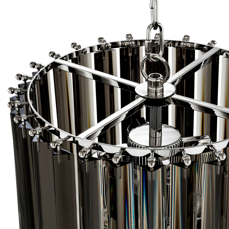 Murano 4 - Light Chandelier, Smoke, Nickel