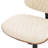 Home Office Chair No Arms with Wheels, Adjustable Height Small Desk Chair-118665610