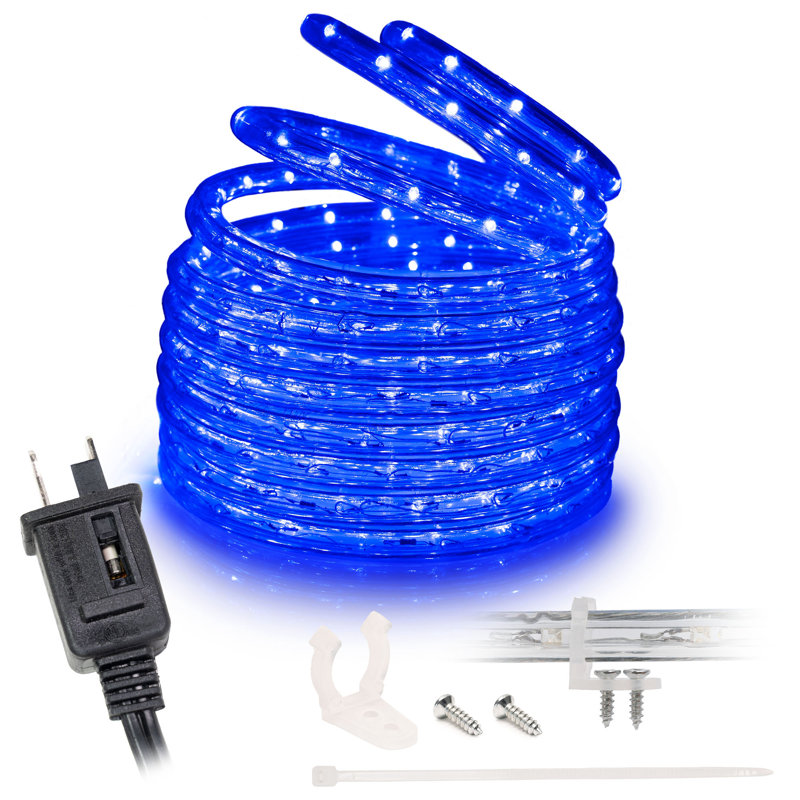 Cordon lumineux à DEL, 25 pi, Bleu