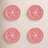 Cabbage Pink Cake Stand and 4 Plate Set