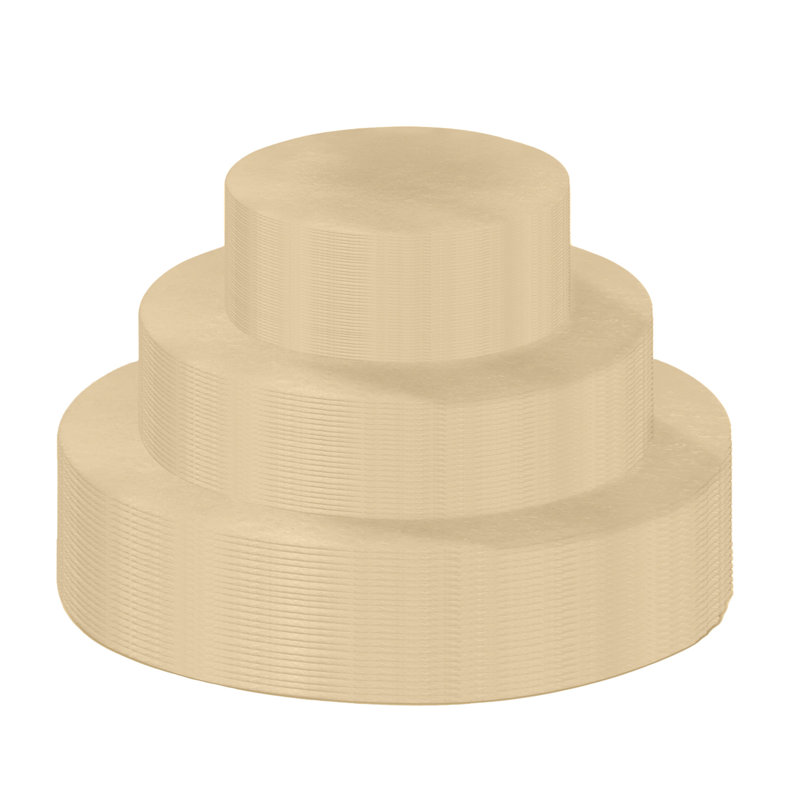 Séparateur de plaques en feutre FabricLA | Ensemble de 48 tampons ronds en 3 tailles différentes, Sable