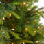 Sapin de Noël artificiel en épinette verte 4,67 'avec 100 lumières claires North Carolina