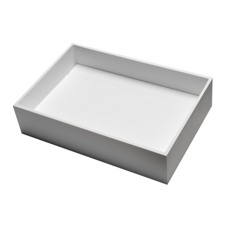Alfi Brand 13.5'' Matte White Resin Rectangular Bathroom Sink