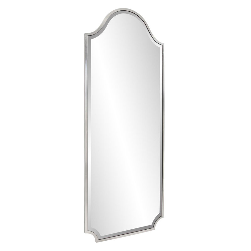 Stainless Steel Arch Mirror, 59" x 24", Silver