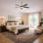TurboBreeze 52'' - 5 Blade Modern Ceiling Fan with Dimmable Light Kit and Remote Control-122950095-122950096